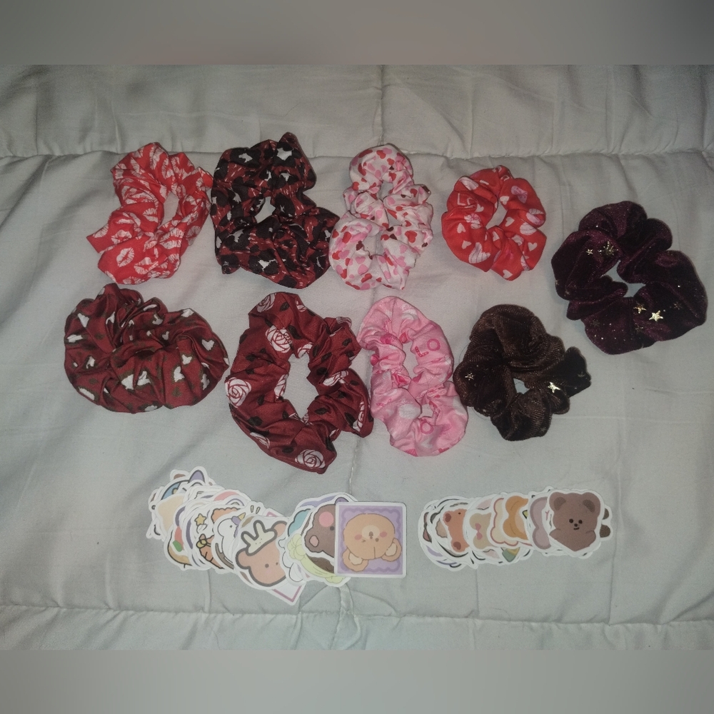 Cute Hair And Sticker Bundle!